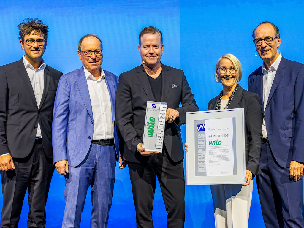 Wilo erhält Ideenpreis 2024 des Marketing Club Dortmund e.V. –